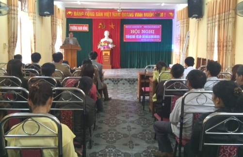 Hội nghị tư vấn học nghề, việc làm, xuất khẩu lao động của Đoàn phường Nam Hồng, thị xã Hồng Lĩnh